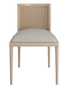 Ensemble de salle à manger scandinave moderne en bois, table rectangulaire avec chaises à dossier en rotin pour la salle à manger à domicile - Product Image 6