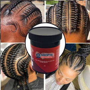 Gel Coiffant Fixation Extra Forte pour Tresses et Bords, Formule Aquatique Non Grasse, Sans Résidus, pour Locs, Twists, Tresses et Cheveux Secs, Rouge Naturel - Offre Spéciale - Product Image 6