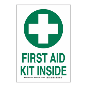 Señalización de Kit de Primeros Auxilios Brady para Marcado de Seguridad en Interiores y Exteriores - Product Image 2