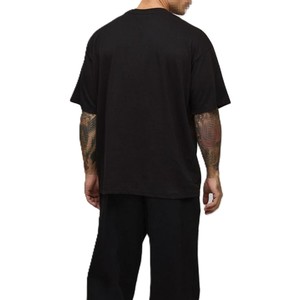 Chemises pour hommes en coton épais surdimensionnées, logo personnalisé, streetwear, t-shirts pour hommes, haute qualité, coupe ample, personnalisation de la marque, OEM - Product Image 3