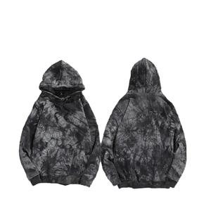 เสื้อฮู้ดดี้แบบสวมหัว OEM คุณภาพสูง สำหรับทุกเพศ ผลิตจากผ้าฝ้าย 100% ลายมัดย้อม ไซส์ใหญ่ รับสกรีนโลโก้ ดีไซน์เรียบง่าย สำหรับผู้ชาย ใส่ในฤดูหนาว - Product Image 3