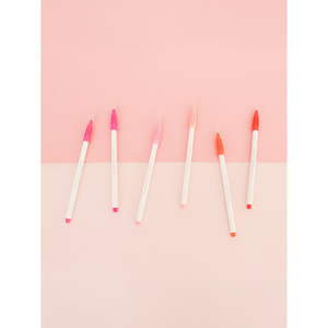 Set Monami Plus Pen a 6 colori (inclusa la musa rosa)-evidenziatori versatili - Product Image 1