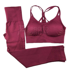 Conjunto de Yoga, Ropa Deportiva Elástica y Duradera para Mujer, para Gimnasio, Entrenamiento, Yoga, Ejercicio Físico, Transpirable, Cómodo - Product Image 6
