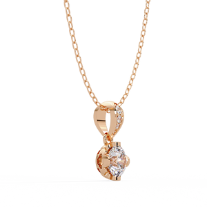 Collar con Colgante de Plata de Ley 925 con Baño de Oro Vermeil, Diamante Cultivado en Laboratorio, Colgante Personalizado, Plata 92.5, Joyería Fina, OEM, ODM, Marca Privada - Product Image 6