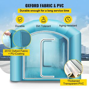 Cabina de Pintura Inflable para Autos de 20 x 10 x 8 pies con Filtro y 2 Ventiladores - Product Image 3