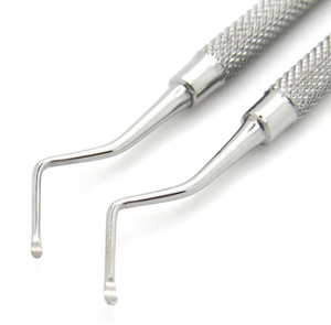 Cucharas Excavadoras Dentales Premium de Acero Inoxidable Reutilizables y Autoclavables de Doble Punta para la Eliminación de Caries y Dentina - Product Image 1