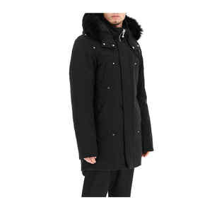 Chaqueta Acolchada de Algodón para Hombre, Cálida para Otoño, con Capucha, Cierre de Cremallera Resistente al Viento, Diseño con Estampado Animal - Product Image 4