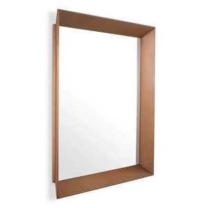 Sunburst Gold Textured <b>Wall</b> <b>Mirror</b> Abstract Textured Straw Line <b>Rectangle</b> Hanging <b>Mirror</b> <b>For</b> Living Room Hallway Salon - Product Image 3