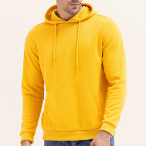 Sweat-shirt à capuche en molleton 100% coton pour homme, de haute qualité, épais, avec motif uni, col à capuche pour l'hiver - Product Image 2