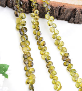 Turmalina Verde Natural, 1 Hilo de Perlas Facetadas, Cuentas de Piedras Preciosas Naturales para la Elaboración de Joyería Fina - Product Image 4