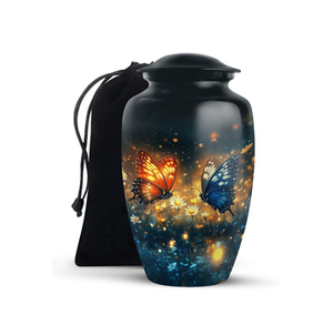 Wholesale Metal Cremation Urns for Adult Human Ashes Modern Design Funeral Supplies Casket <b>Memorial</b> <b>Keepsake</b> - Product Image 1