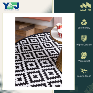 Tapis d'extérieur de qualité supérieure au design accrocheur, fourni directement par l'usine, taille extra longue, 100% polypropylène, tapis rond. - Product Image 2