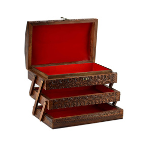 Boîte à bijoux en bois nouveau DESIGN, meilleure vente, prix de gros, cadeau en bois - Product Image 5