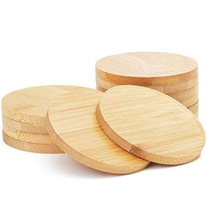 Wholesale Bulk Wooden Coaster Set For Hotel Restaurant Supplies Heat Resistant Drink Table Mats - Product Image 5