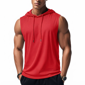 Sudadera con Capucha sin Mangas para Hombre, de Algodón Premium, para Entrenamiento, Marca Privada, Fabricante OEM ODM - Product Image 6