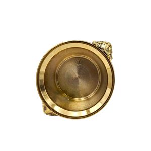 ที่วางธูปทองเหลือง 5 นิ้ว รูปหัวสิงโต ทองเหลืองแท้จากประเทศไทย ทนทาน เคลือบทอง เหมาะสำหรับตกแต่งวัดและบ้าน - Product Image 3