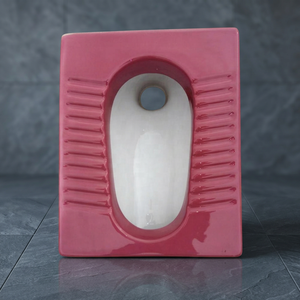 Burgundy <b>Ceramic</b> Orissa Squatting <b>Pan</b> Standard Size Floor Toilet WC From India Sanitary Ware Export Quality - Product Image 1