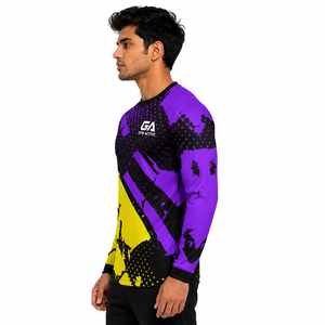 Mens Custom Printed Cartoon Front Solid Breathable <b>Long</b> <b>Sleeve</b> Gym Sweatshirt Athletic <b>Workout</b> Sportswear Fitness Training - Product Image 1