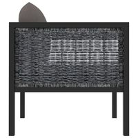 Langlebiges Anthrazit-Polyrattan Aluminium-Ecksofa Gartenmöbel mit Polyestermaterial