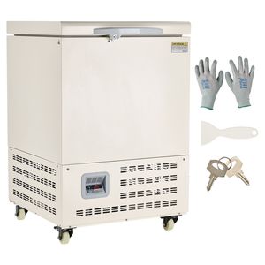 Congelatore da laboratorio a temperatura ultra-bassa da 58 L, intervallo regolabile 40-123F, display digitale, acciaio inossidabile 304 - Product Image 1