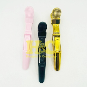 Pinces à cheveux professionnelles en plastique, type crocodile, à forte tenue, durables, design à double charnière, grandes pinces personnalisées - Product Image 3