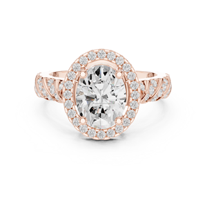 แหวนเพชรหล่อ14K ออกแบบอัญมณีหรูหราสำหรับผู้ค้าส่ง - Product Image 2