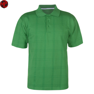 Polo de Hombre a Cuadros Verdes, Manga Corta, con Cuello, para Golf, Informal, OEM, Personalizado, de Secado Rápido, Transpirable, Deportivo - Product Image 1