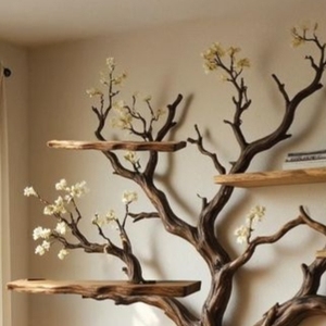 ชั้นวางหนังสือติดผนังรูปทรงประติมากรรมทันสมัยแบบประหยัดพลังงาน รุ่น Branching Elegance the Arboris ดีไซน์แขวน 5 ชั้น เหมาะสำหรับใช้ในโรงแรมและโรงเรียน - Product Image 3