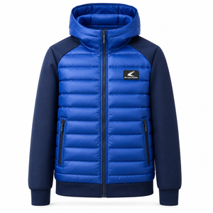 Veste parka matelassée épaisse pour homme, à capuche, 90% duvet, imperméable, écologique, respirante, vêtements d'extérieur décontractés, manches softshell - Product Image 1