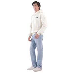Sweat à capuche unisexe Premium Ivoire en molleton de coton doux, style décontracté streetwear - Product Image 3