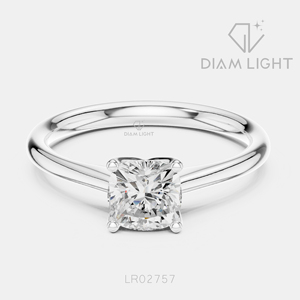 0.86CT <b>Cushion</b> Cut Fine Jewelry IGI Certified 14KT <b>White</b> Gold Wedding Ring Lab Grown Diamond Engagement Wedding Anniversary Gift - Product Image 1