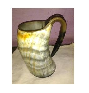 Mug en corne de buffle de 500 ml de qualité supérieure, fait main, pour bière et vin, écologique et compatible lave-vaisselle, naturel, logo personnalisable, pour bar - Product Image 5