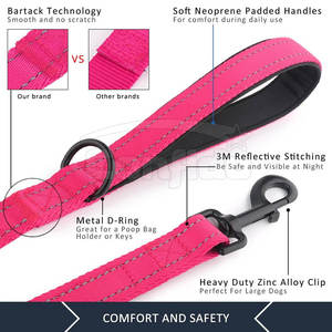 Laisse réglable pour animaux de compagnie, fermeture à boucle robuste, sangle de qualité supérieure, maintien confortable pour les longues promenades et les aventures en plein air - Product Image 4