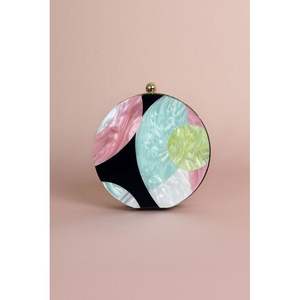 Pochette de soirée élégante en résine écologique pour femmes, accessoires de mode en cristal - Product Image 6