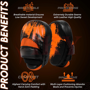 Mitaines de boxe personnalisées avec impression graphique, rembourrage en mousse absorbant les chocs, cibles de frappe professionnelles pour le kickboxing - Product Image 2