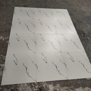 Carreaux de sol en céramique imprimés numériquement 600x600mm, surface effet sucre, couleur blanche, pour villa moderne, 60 x 60 CM - Product Image 3