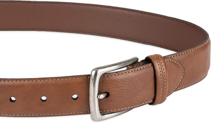 Cinturones de Cuero Vacuno Formales para Hombre OEM con Logotipo Personalizado, Hebilla de Aleación Moderna, Cuero Genuino Personalizado al por Mayor - Product Image 2