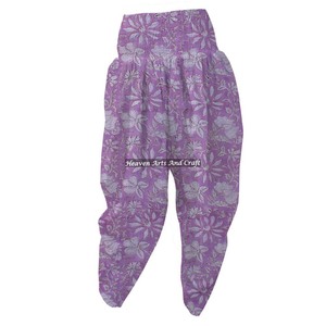 New Arrival Hand Block Print Cotton Women Night Suit Jaipuri Print Floral Lounge Wear Patiala Pants Cotton Night <b>Trousers</b> Pant - Product Image 1