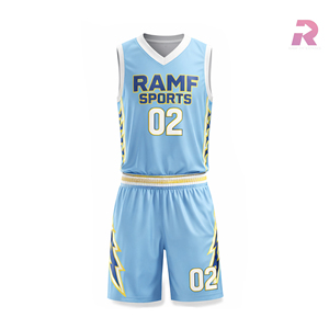 Maillots de basket-ball personnalisés avec logo, sublimés, 100 % polyester, respirants, séchage rapide, tailles plus, imprimés, fabriqués au Pakistan - Product Image 1
