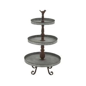 Soporte de Pastel Galvanizado de 3 Niveles, Estilo Vintage, para Bodas y Cumpleaños, Redondo, de Hierro, para Fiestas, Tamaño y Forma Personalizables - Product Image 2