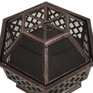 Braciere Rustico XXL in Acciaio con Paletta 24.4"x21.3"x22"- Dimensione Perfetta per Riunioni all'Aperto - Product Image 5