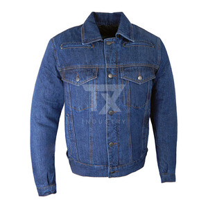 Veste en jean pour homme personnalisable de haute qualité, vintage, 100% coton, coupe slim, décontractée, confortable pour l'automne/l'hiver, nouveau design tendance - Product Image 1