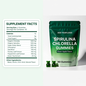 Gomitas de Espirulina y Chlorella con Sabor a Manzana Verde, Suplemento Dietético, Fabricante OEM al por Mayor - Product Image 4
