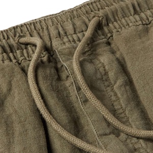 Men's Custom High Quality 100% Cotton Casual Cargo Shorts Elastic Waist Drawstring Multiple Pockets Solid Sports Shorts - Product Image 6
