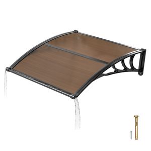 Tende da Sole per Finestre Esterne 38 x 40 Pollici con Staffa in ABS e Drenaggio per Protezione da Pioggia, Neve e Sole - Accessorio Premium per Finestre - Product Image 1
