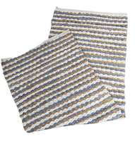 Best Modern Handmade Polyester Chenille Plaid Runner Door Mat & Area Rug Washable Bathroom Kitchen Mat Picnic Mat and Yoga Mat