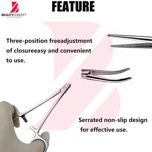 Pinzas Hemostáticas Kelly de la Más Alta Calidad, Rectas, con Bloqueo, de Acero Inoxidable, Reutilizables, Instrumentos Quirúrgicos Manuales - Product Image 2