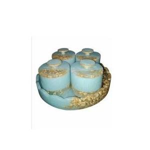 Pot de conservation alimentaire chauffable en résine à motif floral - Pliable et empilable, compatible lave-vaisselle, pour la cuisine - Product Image 3