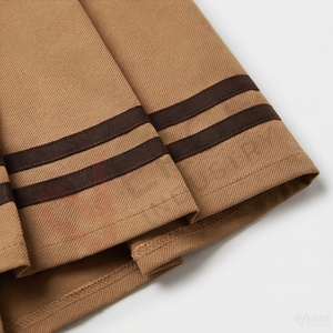 Women's Brown Pleated Mini <b>Skirt</b> High <b>Waist</b> <b>Elastic</b> A Line Preppy Style Tennis Golf Skort - Product Image 6