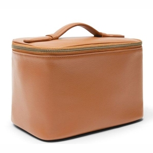 Custom Logo Luxury Genuine Leather Cosmetic <b>Box</b> Travel Jewelry Makeup Organizer Case <b>Large</b> Capacity Wholesale Toiletry Bag - Product Image 1